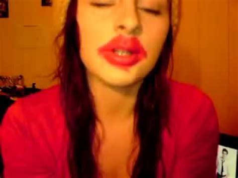 No Hands And Red Lipstick Deepthroat .